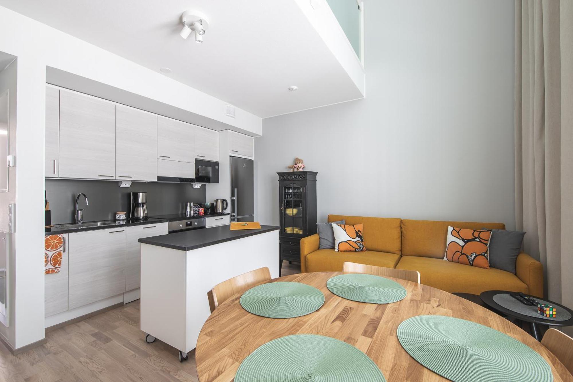 Appartement Ydinkeskustassa Saunallinen Huoneisto Kahdessa Tasossa